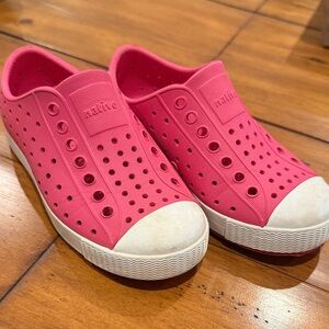 Native Fuchsia Perforated Slip-Ons